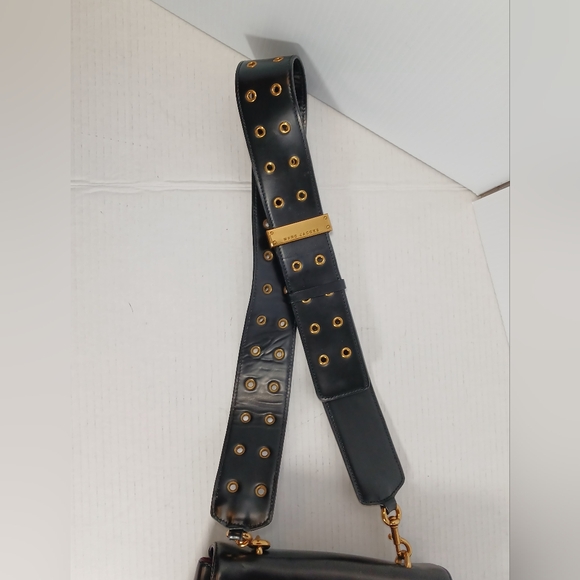 Marc Jacobs St.Marc Black  Leather handbag * * Made in Italy * - Picture 7 of 14